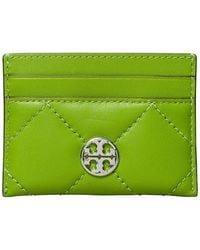 Tory Burch - Willa Soft Quilt Slim Leather Card Case - Lyst