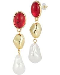 Sphera Milano - Plated Cz Earrings - Lyst