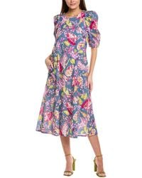 Sara Campbell - Campbell Tatum Midi Dress - Lyst