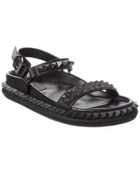 Christian Louboutin - Pyrabizz Waxed Leather Sandal - Lyst