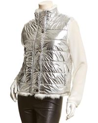 Adrienne Landau Metallic Vest