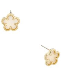 Juvell - 18K Plated Clover Earring - Lyst
