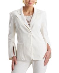 Natori - Stretch Basketweave Cuffed Jacket - Lyst