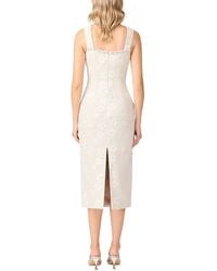 green emerald velvet dress Octavia Mini Dress – White Runway main image 0