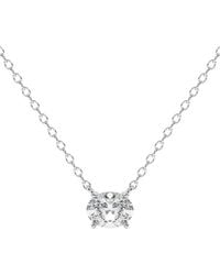 Lab Grown Diamonds - 14K 0.50 Ct. Tw. Lab-Grown Diamond Necklace - Lyst