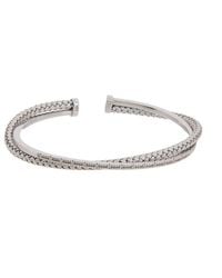 Meshmerise - 18K Rose Vermeil 0.1 Ct. Tw. Diamond Mesh Bangle Bracelet - Lyst