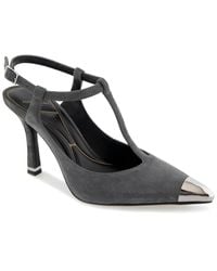 Kenneth Cole - Romi T-Strap Suede Pump - Lyst