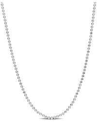 Italian Silver - Ball Chain Necklace - Lyst