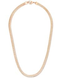 Sterling Forever - Herringbone Chain Necklace - Lyst