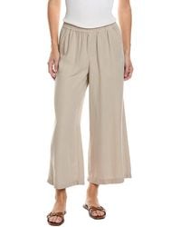 Splendid - Angie Cropped Linen-Blend Palazzo Pant - Lyst