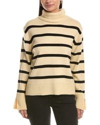 Fate - Stripe Pattern Turtleneck Sweater - Lyst