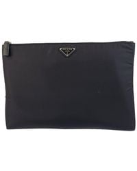 Prada - Tessuto Nylon Clutch (Authentic Pre-Loved) - Lyst