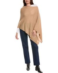 Amicale Cashmere - Jersey Asymmetrical Cashmere Poncho - Lyst