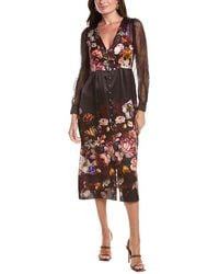 Johnny Was - Micaela Silk-Blend Midi Dress - Lyst
