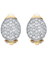 Genevive Jewelry - 14k Over Silver Cz Drop Earrings - Lyst