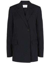 Ferragamo - Single-Breasted Wool Blazer - Lyst