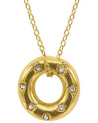 Adornia - 14k Plated Pendant Necklace - Lyst