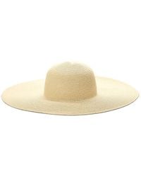 Surell - Large Paper Straw Floppy Picture Hat - Lyst