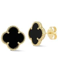 Sphera Milano - 14K Over Clover Studs - Lyst