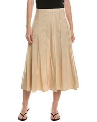 Anne Klein - Pull-On Paneled A Line Midi Skirt - Lyst