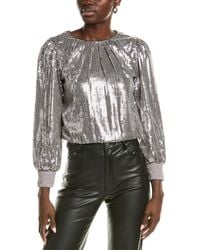 Alice + Olivia - Alice + Olivia Avila Sequin Crop Top - Lyst