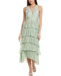 1.STATE - Cascading Ruffle Maxi Dress - Lyst