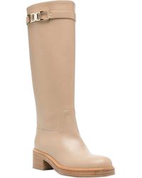 Ferragamo - Gancini Ornament Leather Boot - Lyst