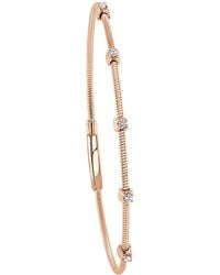 Sabrina Designs - 14K Rose 0.13 Ct. Tw. Diamond Stackable Bangle - Lyst