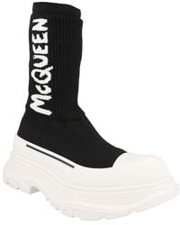 McQueen - Ribbed Tread Slick Boot - Lyst