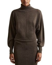 Reiss - Petite Winslet Roll Neck Knitted Wool & Cashmere-Blend Dress - Lyst