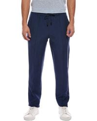 Isaia - Drawstring Wool & Linen-Blend Trouser - Lyst