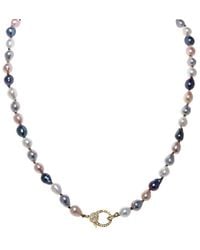 Margo Morrison - Vermeil 0.57 Ct. Tw. Diamond & Pearl Necklace - Lyst