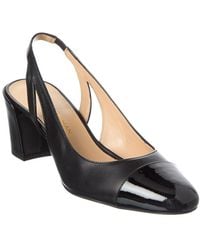 Stuart Weitzman - Sleek 50 Leather Slingback Pump - Lyst