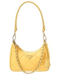 Prada - Re-Edition 1995 Chaine Re-Nylon & Leather Mini Hobo Bag - Lyst