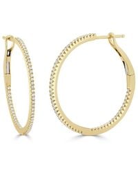 Sabrina Designs - 14k 0.34 Ct. Tw. Diamond Hoops - Lyst