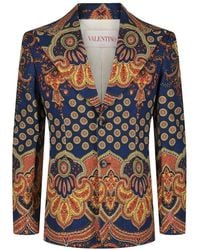 Valentino - Voyage Imaginaire Single Breasted Blazer - Lyst