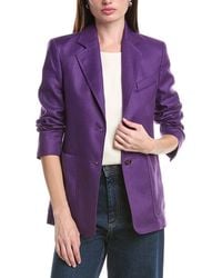 Max Mara - Guglia Linen-Blend Jacket - Lyst