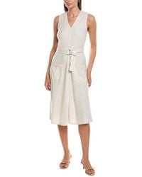 Nanette Lepore - Linen-Blend Midi Dress - Lyst
