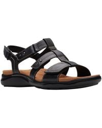 Clarks - Kitly Step Leather Sandal - Lyst