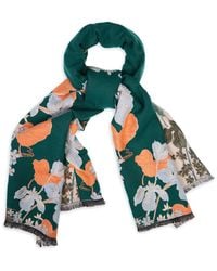 Saachi - Floral Reversible Scarf - Lyst
