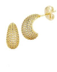 Glaze Jewelry - 18k Plated Cz Earrings - Lyst