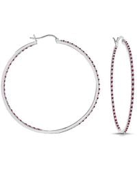 Rachel Glauber - Plated Cz Inside Out Hoops - Lyst