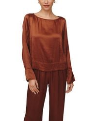 Bella Dahl - Long Sleeve Split Back Pullover - Lyst