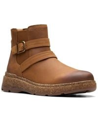 Clarks - Noralyn Strap Leather Bootie - Lyst