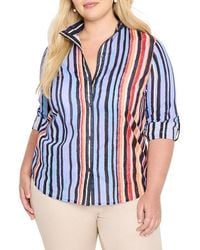 NIC+ZOE - Plus Painted Peninsula Shirt - Lyst