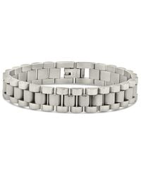 Sterling Forever - Rhodium Plated Thin Chain Watch Band - Lyst