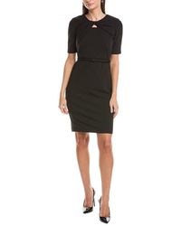Anne Klein - Twist Front Sheath Dress - Lyst