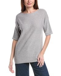 Lafayette 148 New York - Relaxed Linen-Blend Pullover - Lyst