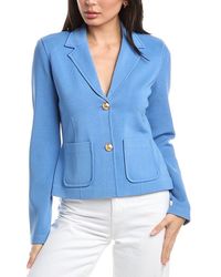 St. John - Fitted Knit Jacket - Lyst