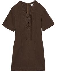 Reiss - Tia Lace Up Shift Dress - Lyst